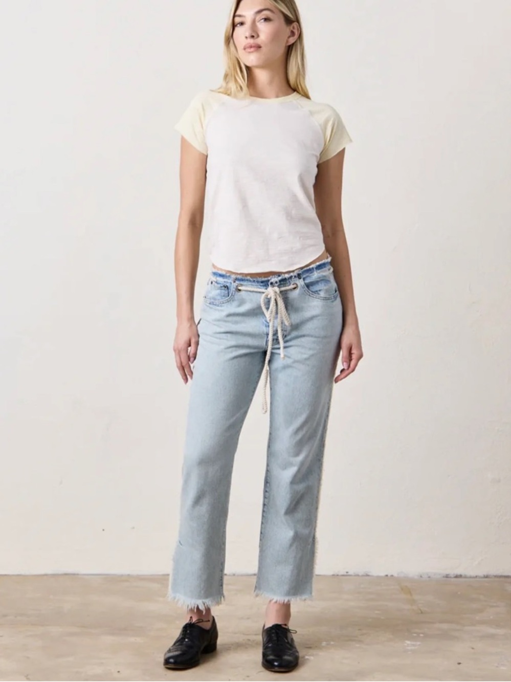 NSF Penny Relaxed Tie Waist Jean